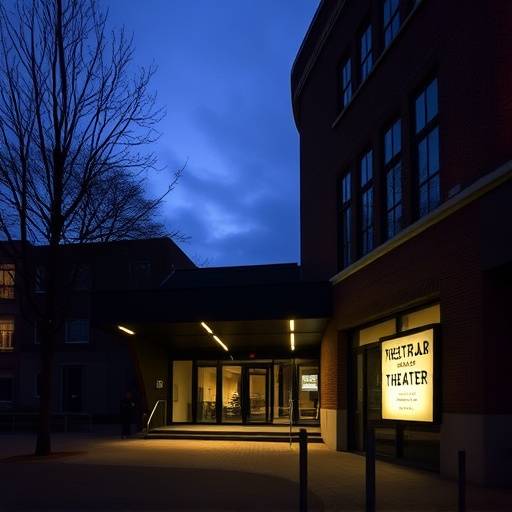 Een sfeervolle foto van de entree van TheaterLab Amsterdam