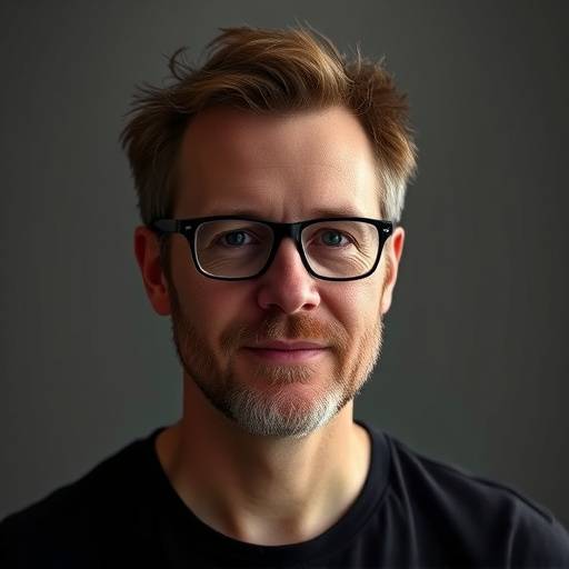 Portretfoto van Sander Jansen, docent improvisatie